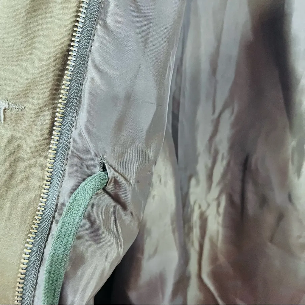 Faubourg du Temple Statement Green Utility Jacket with Sequin Sleeves Size S - Image 11