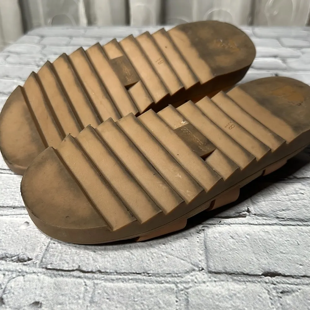 Madewell Addie Sandal Desert Camel Tan size 8 1/2 leather sandals - Image 12