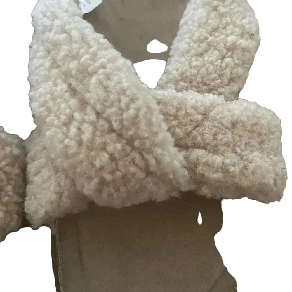 Treasure & Bond Beige Casual Wedge Slide Slippers Fabric Upper 1 Inch Beach 8 M - Image 8