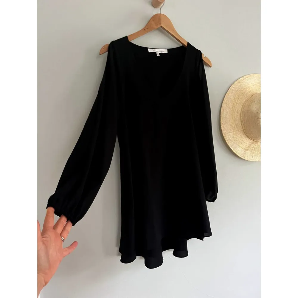 Lovers + Friends | Revolve | Gracie Dress in Black | Split Sleeve | Sz XS - Image 2
