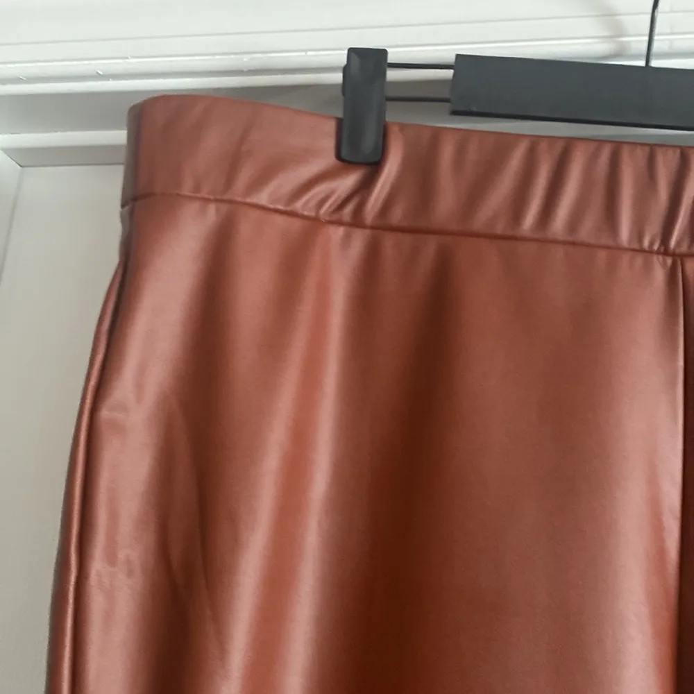 Ava & Viv  Brown Faux Leather Pants - Image 2