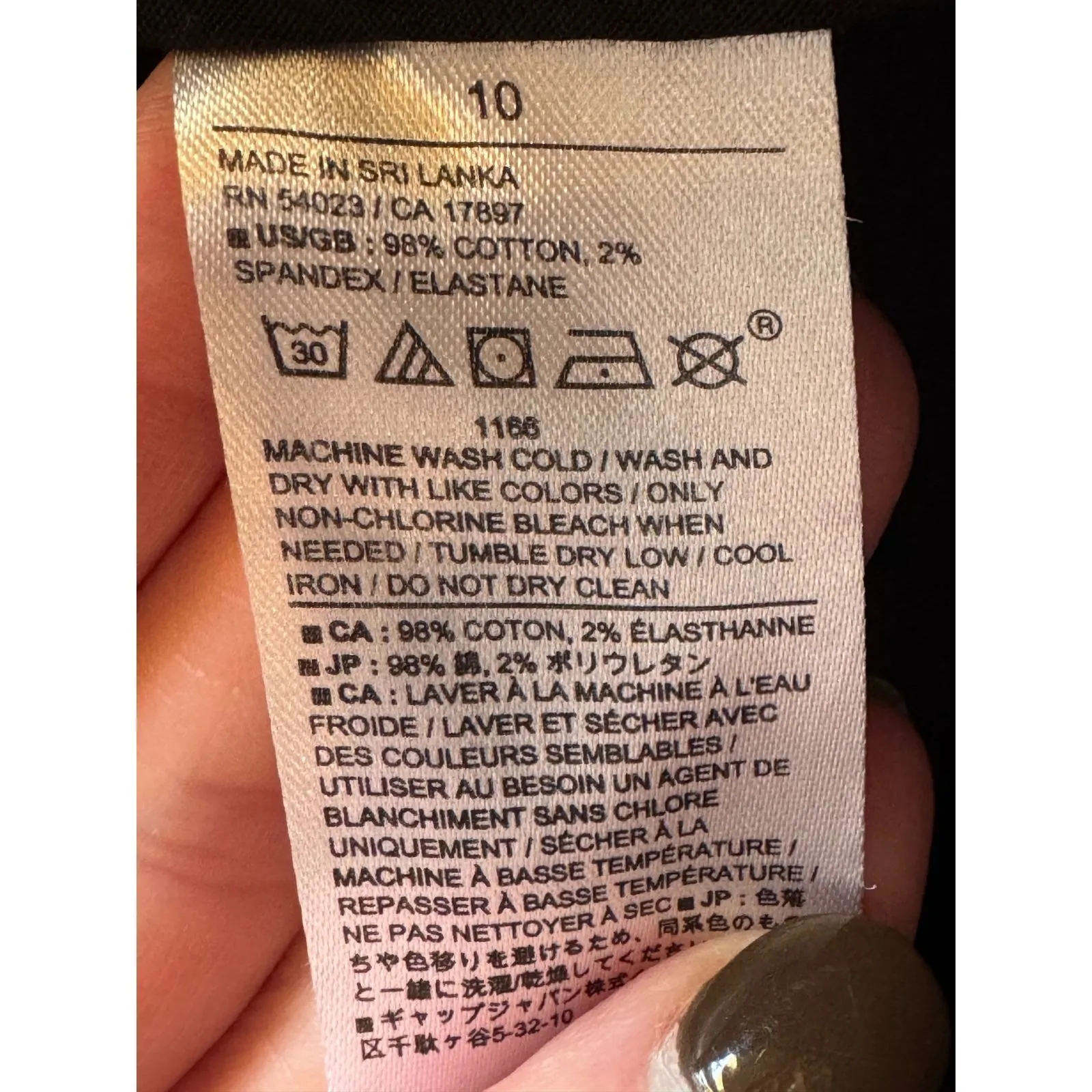 Banana Republic Pants Women 10 Black Authentic Chino Parachute NWT Baggy‎ Y2K - Image 11