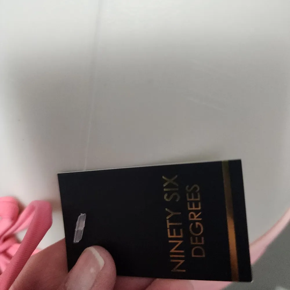 Ninety Six Degrees Coral Black Globe Trekking Beaded Sequin Bikini Size Small - Image 7