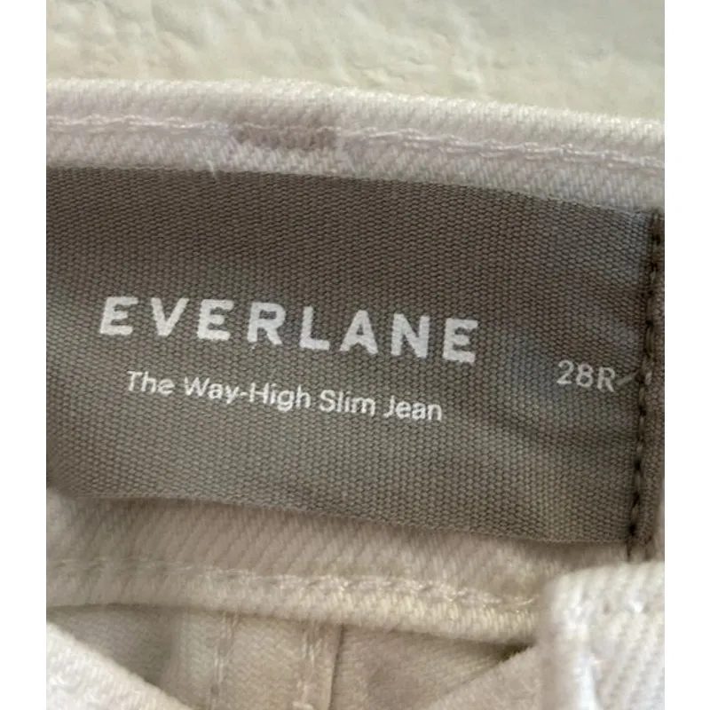 Everlane The Way-High Slim Jean in Bright White 28 Regular - Image 4