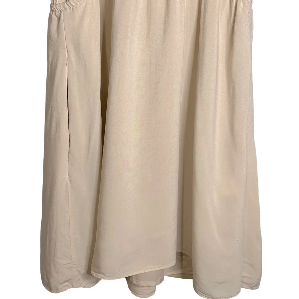 BCBGeneration Sleeveless Dress Light Beige Faux Wrap Size XS TNW6R190 “Cashmere” - Image 8