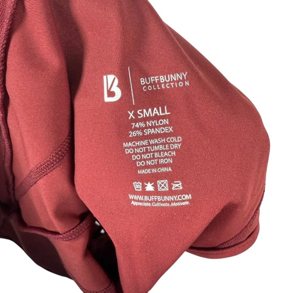 NWOT BuffBunny Women’s Barre Mesh Panel Bodysuit in Burgundy Size XS - Image 8