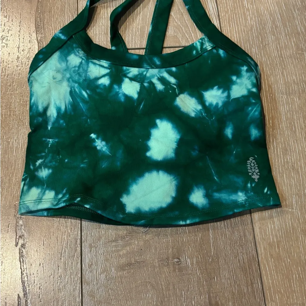 FP MOVEMENT All Clear Tank Cami Tie Dye Heritage Green size M/L - Image 2