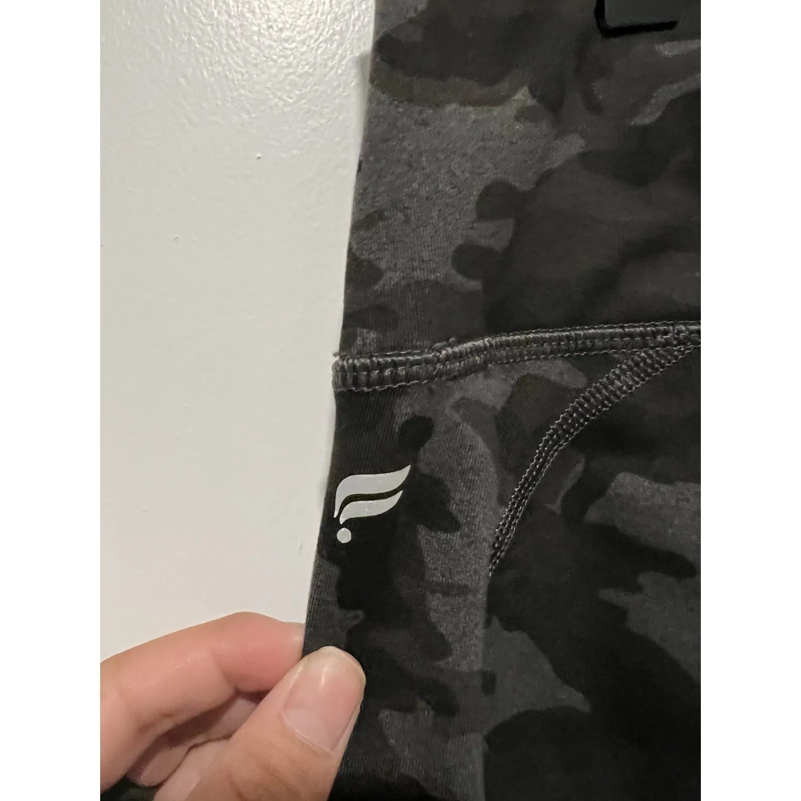 ✨ Fabletics‎ Define PowerHold High-Waisted 7/8 Legging Charcoal Camo Size Med - Image 4