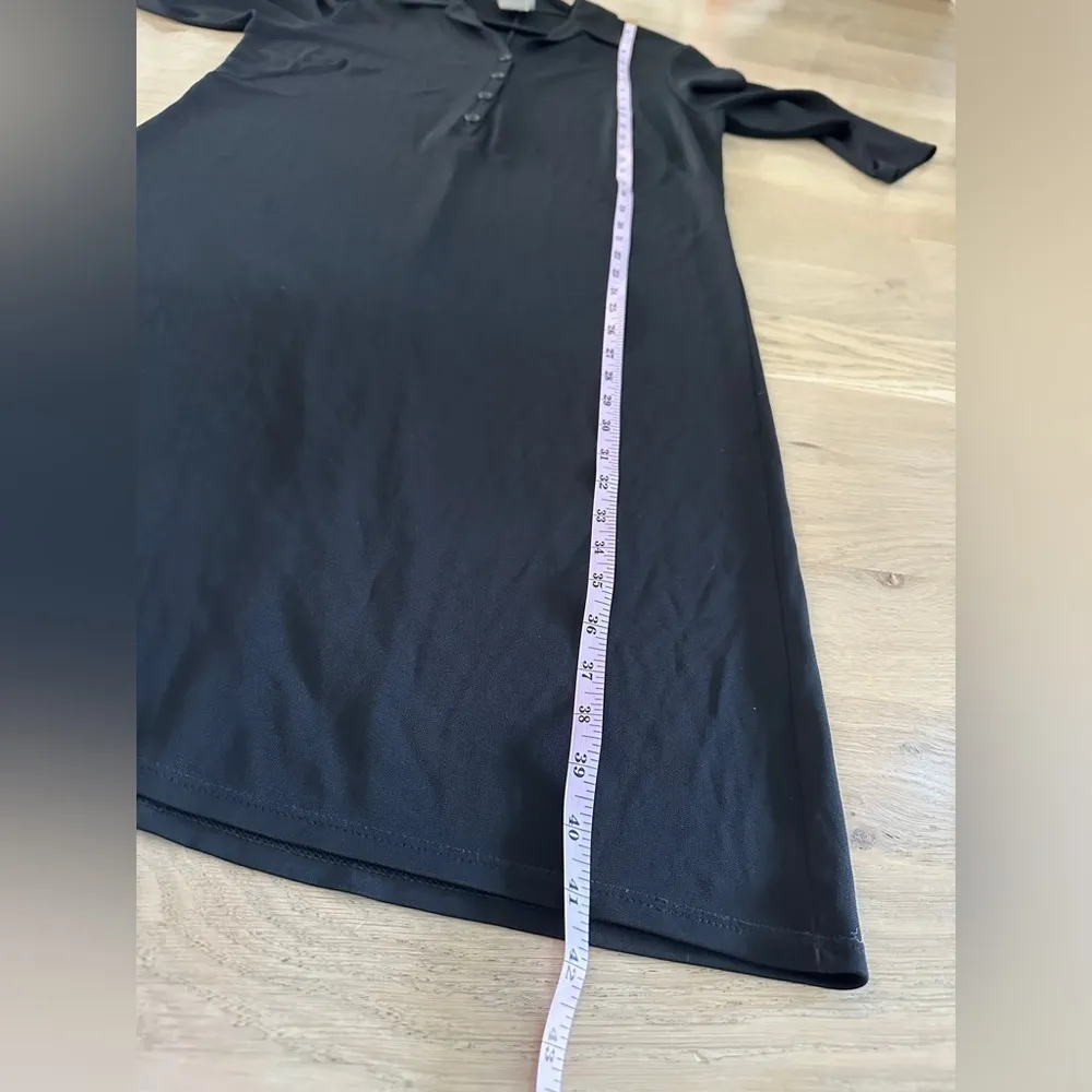 Willi smith black collared midi dress size large - Image 6