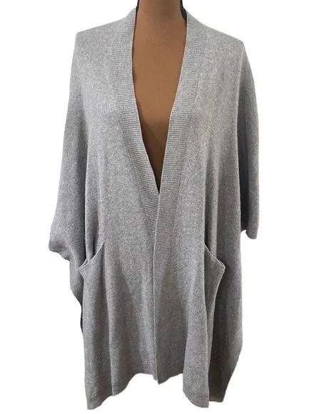Aritzia Golden by TNA Roohan grey alpaca wool blend sweater poncho size XXS / XS Gray - Image 1