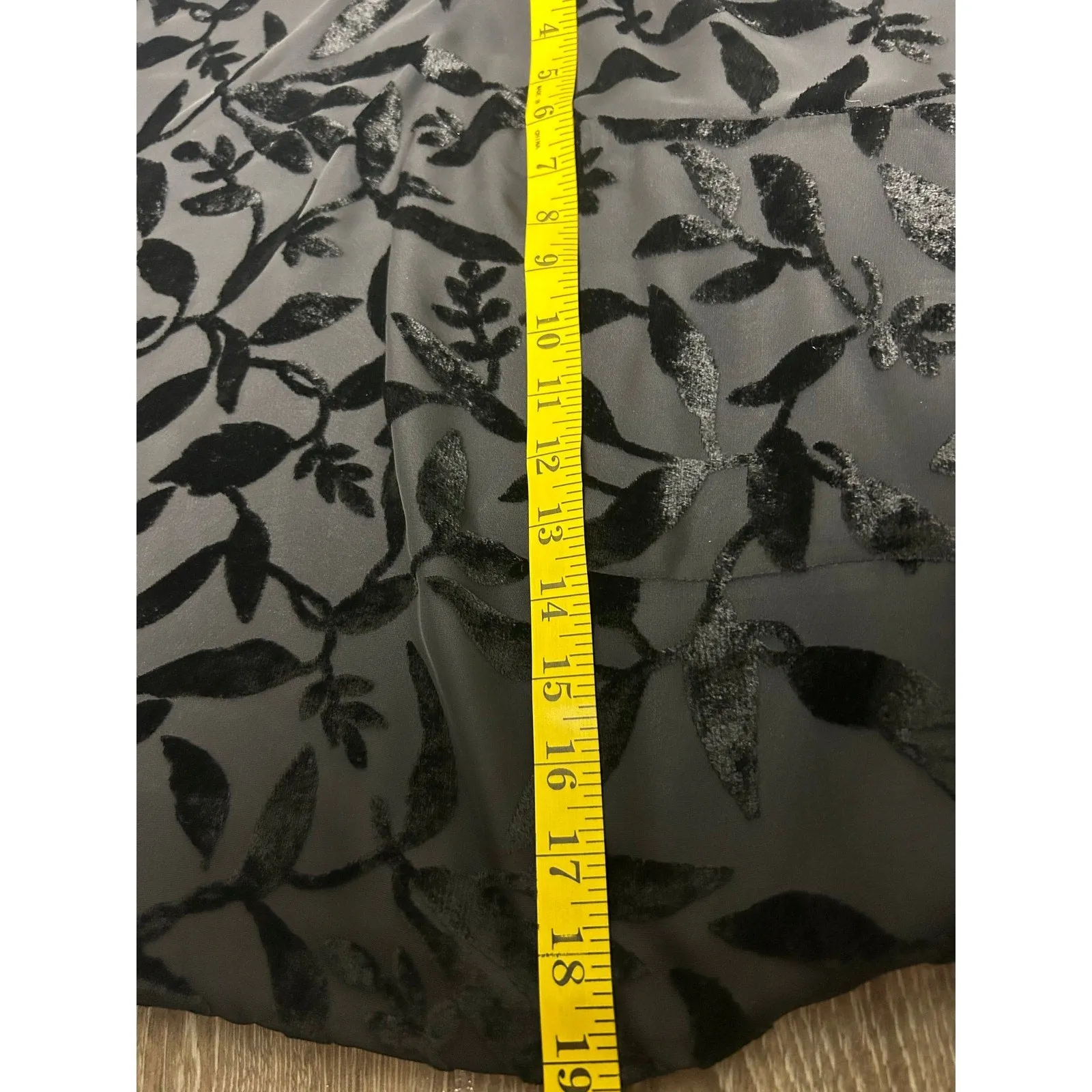 La Belle Silk Burnout Velvet Mini Dress - Image 4