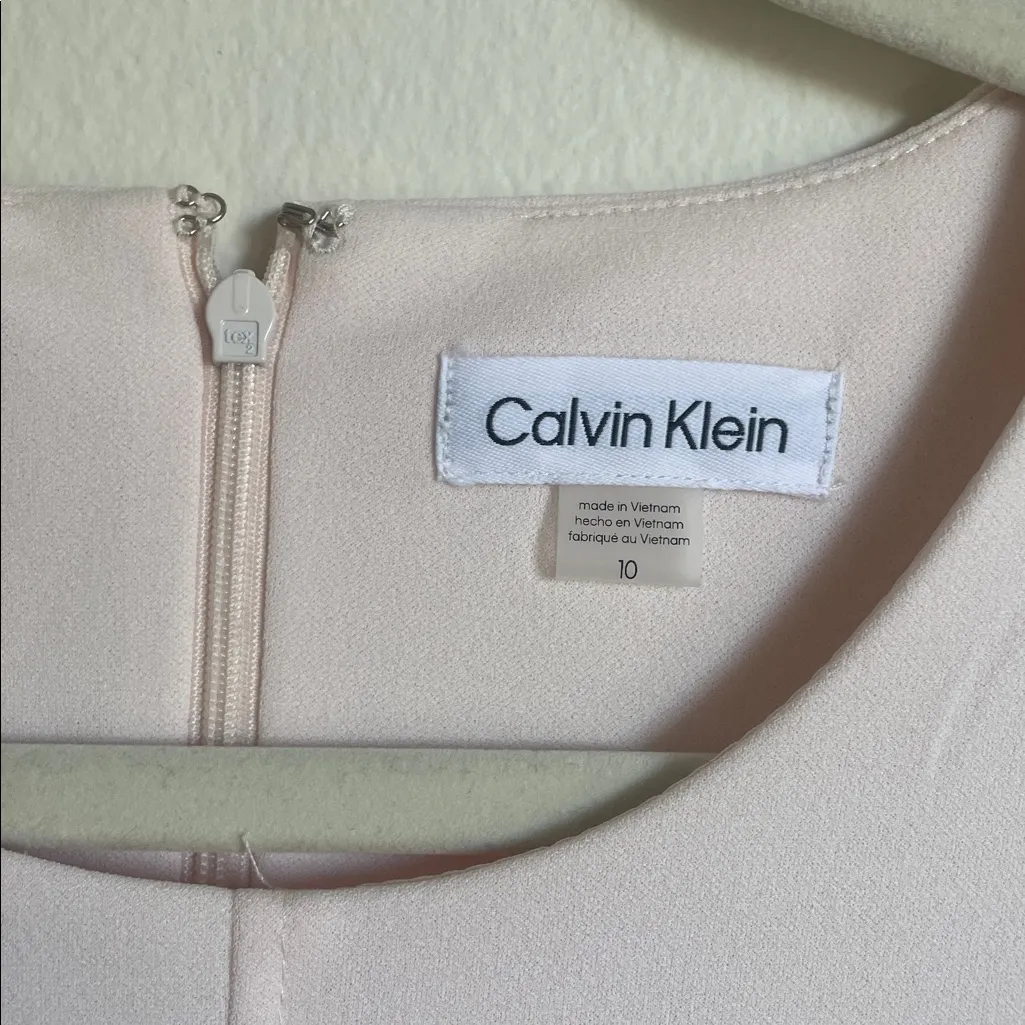 NWT Calvin Klein Pink Midi Dress - Image 6