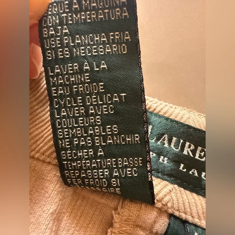 Vintage Ralph Lauren Beige Corduroy Pants LRL Lauren Jeans Plus Size W 18 - Image 11