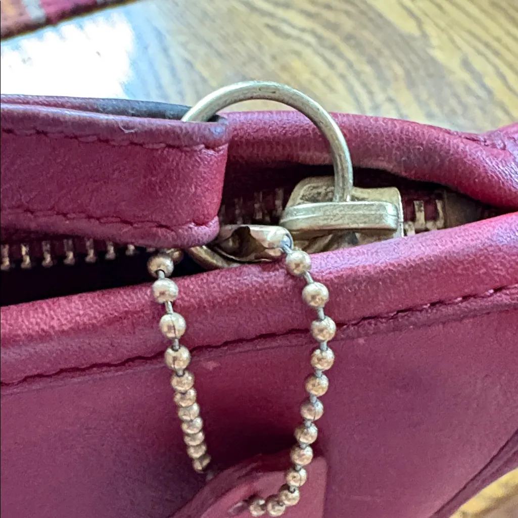 Coach 9455 red Leather purse vintage - Image 12