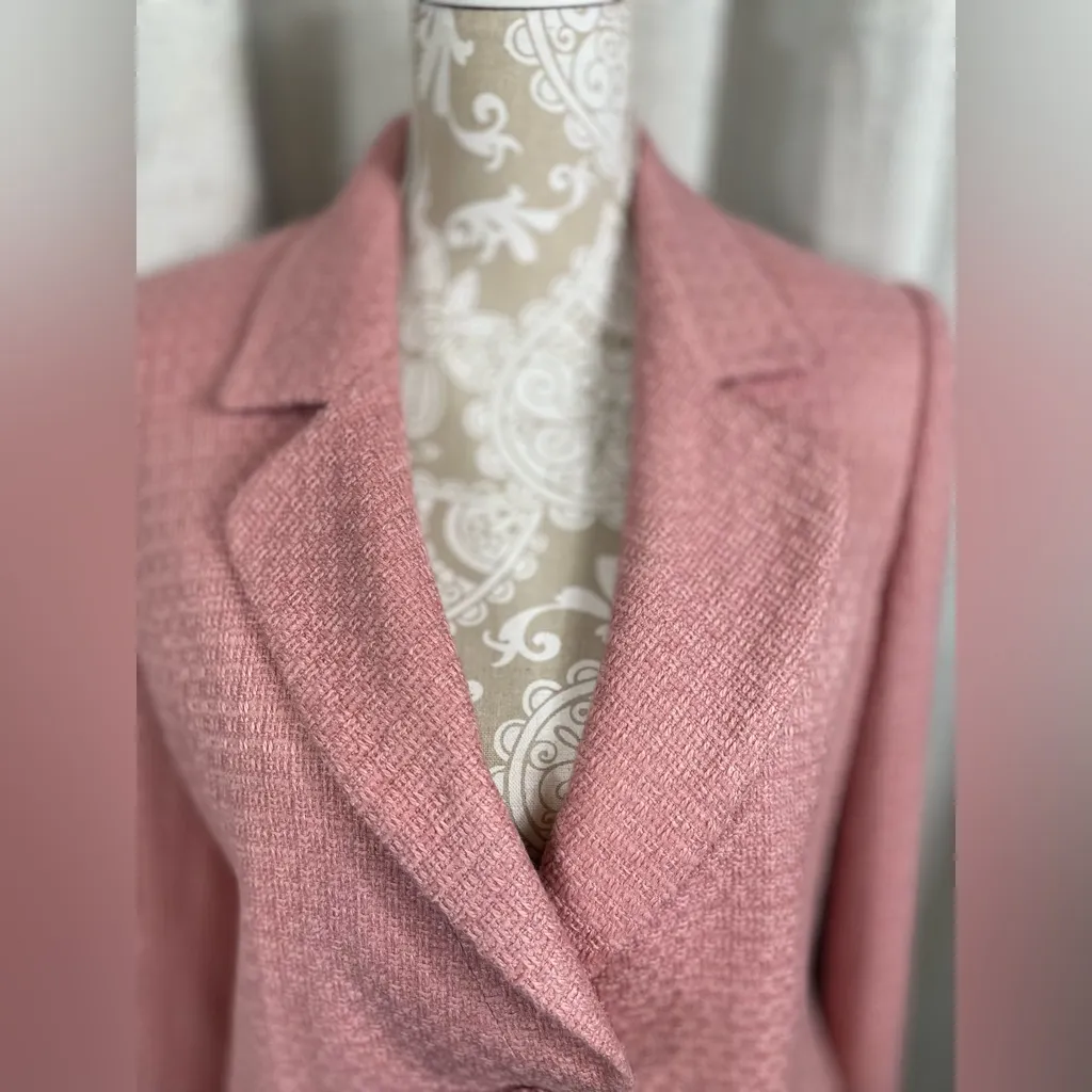 Judith Hart Petites pink textured blazer size 12P - Image 4
