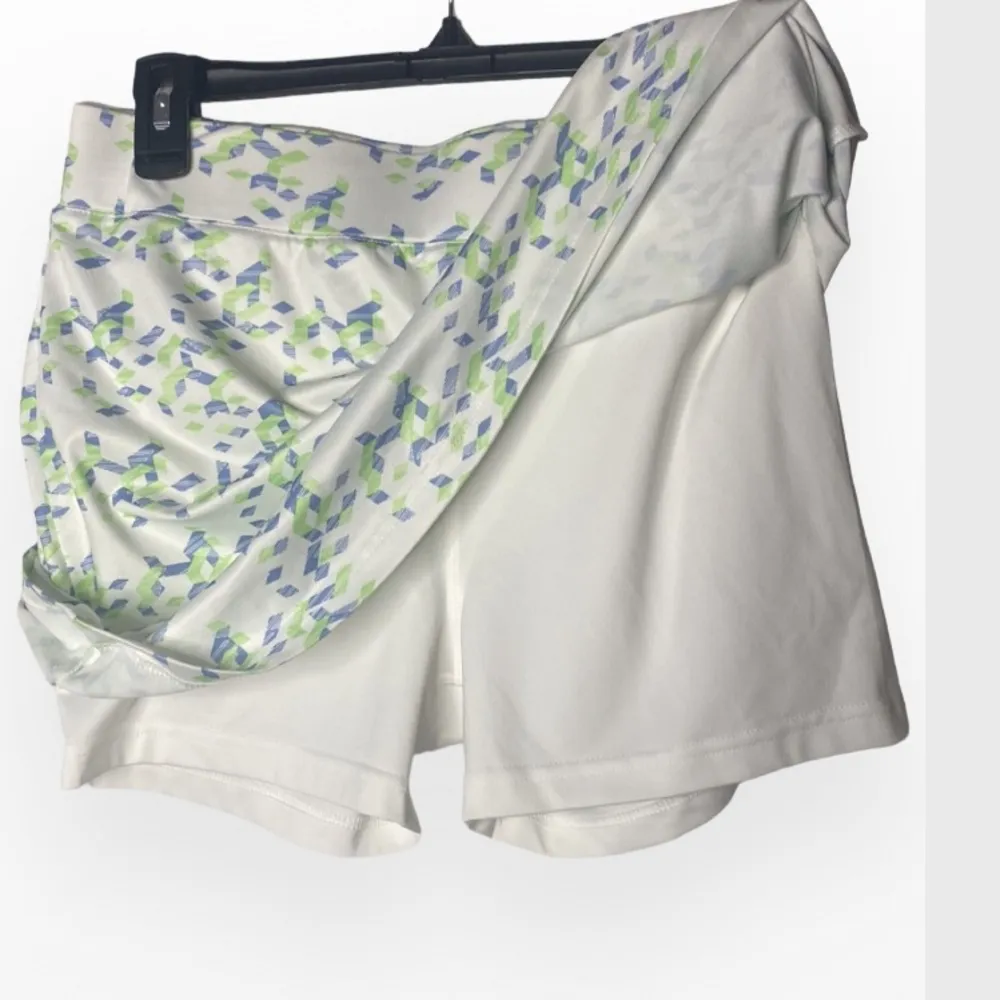 Pebble Beach Geometric Print Golf Skort M White Size M - Image 4