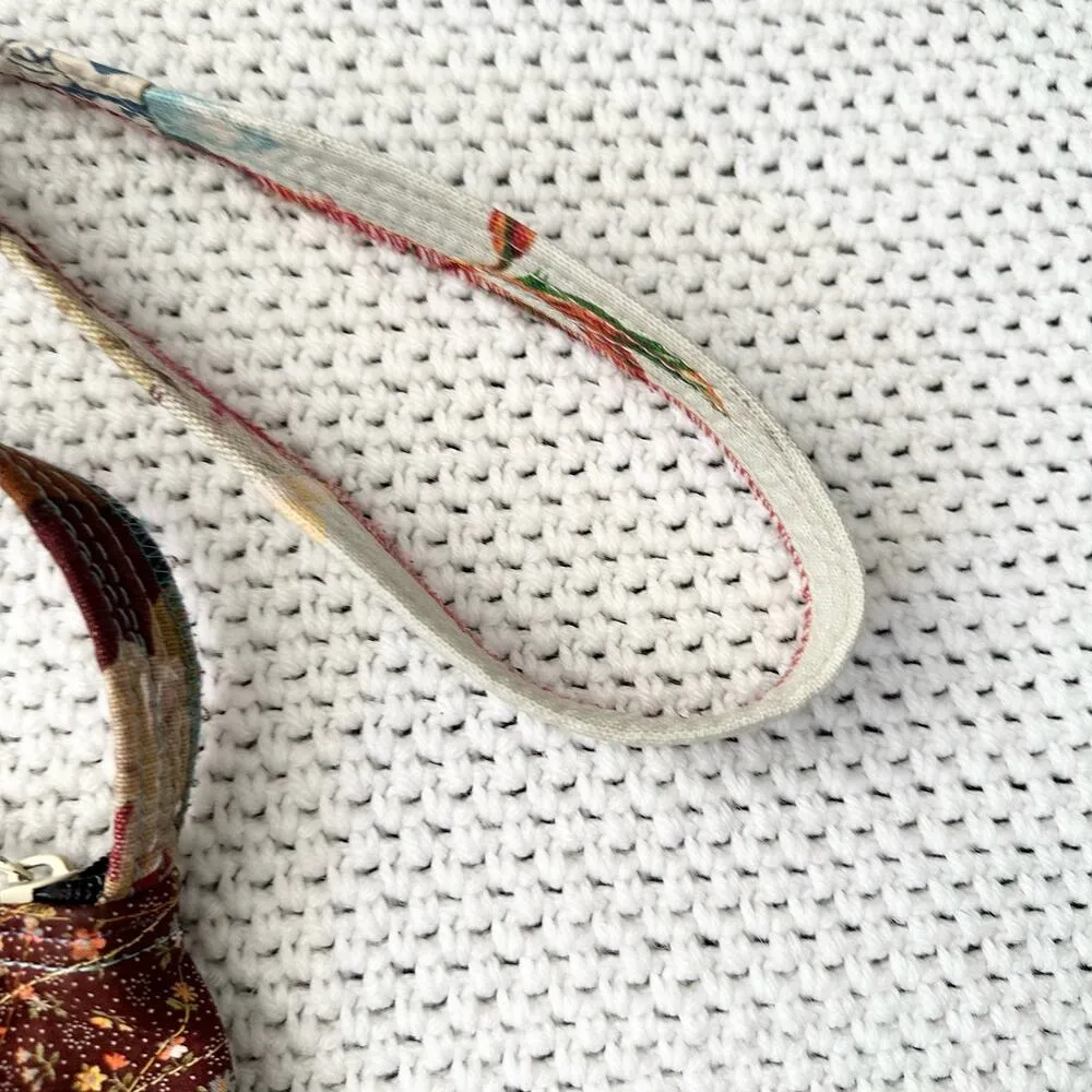 Northern Brights Morphology Mixed Media Patchwork Top Zip Fabric Crossbody Bag - Image 5