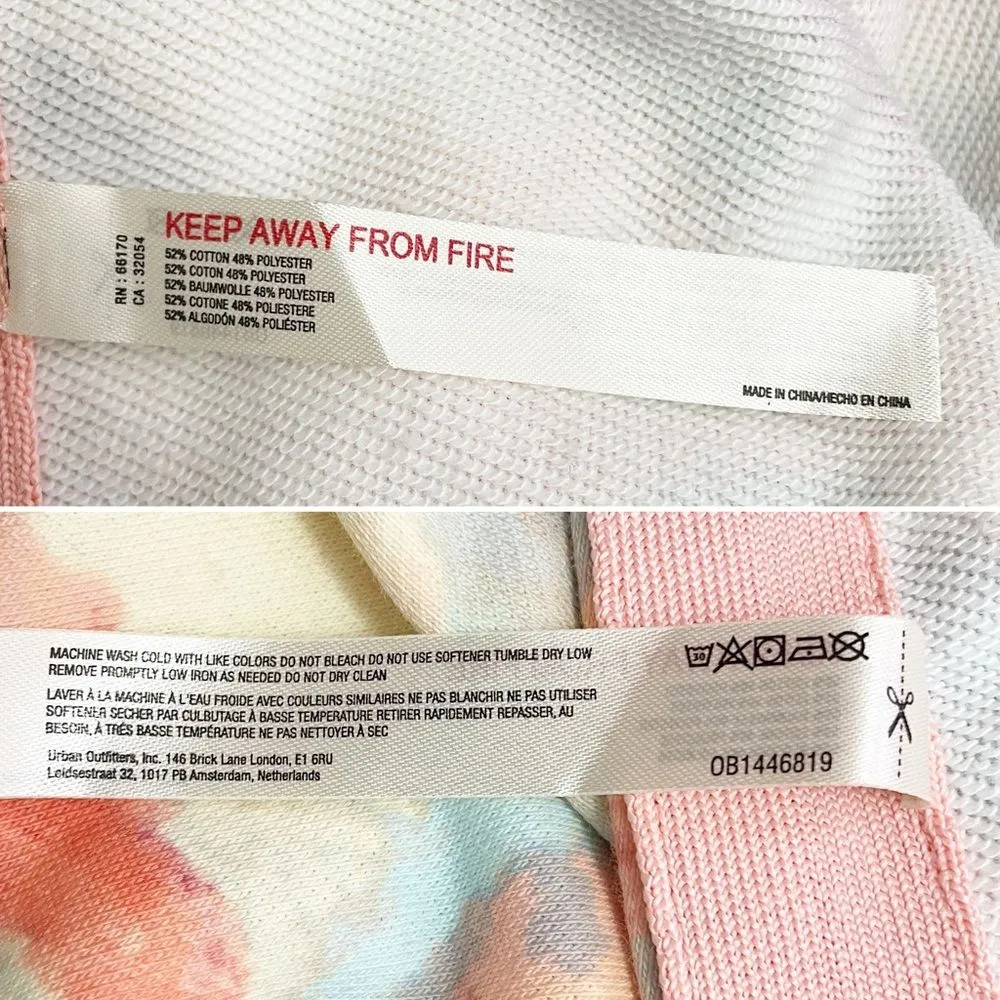 NWT Free People Movement All That Hoodie Coverup Size XS Pink Swirl Sleeveless - Image 9