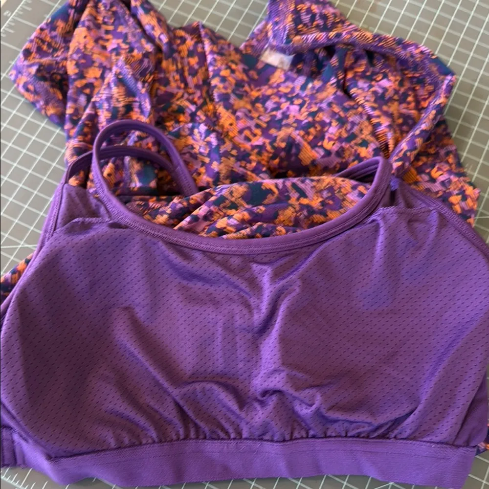 GAIAM Purple and Orange Women's yoga dress - Image 5