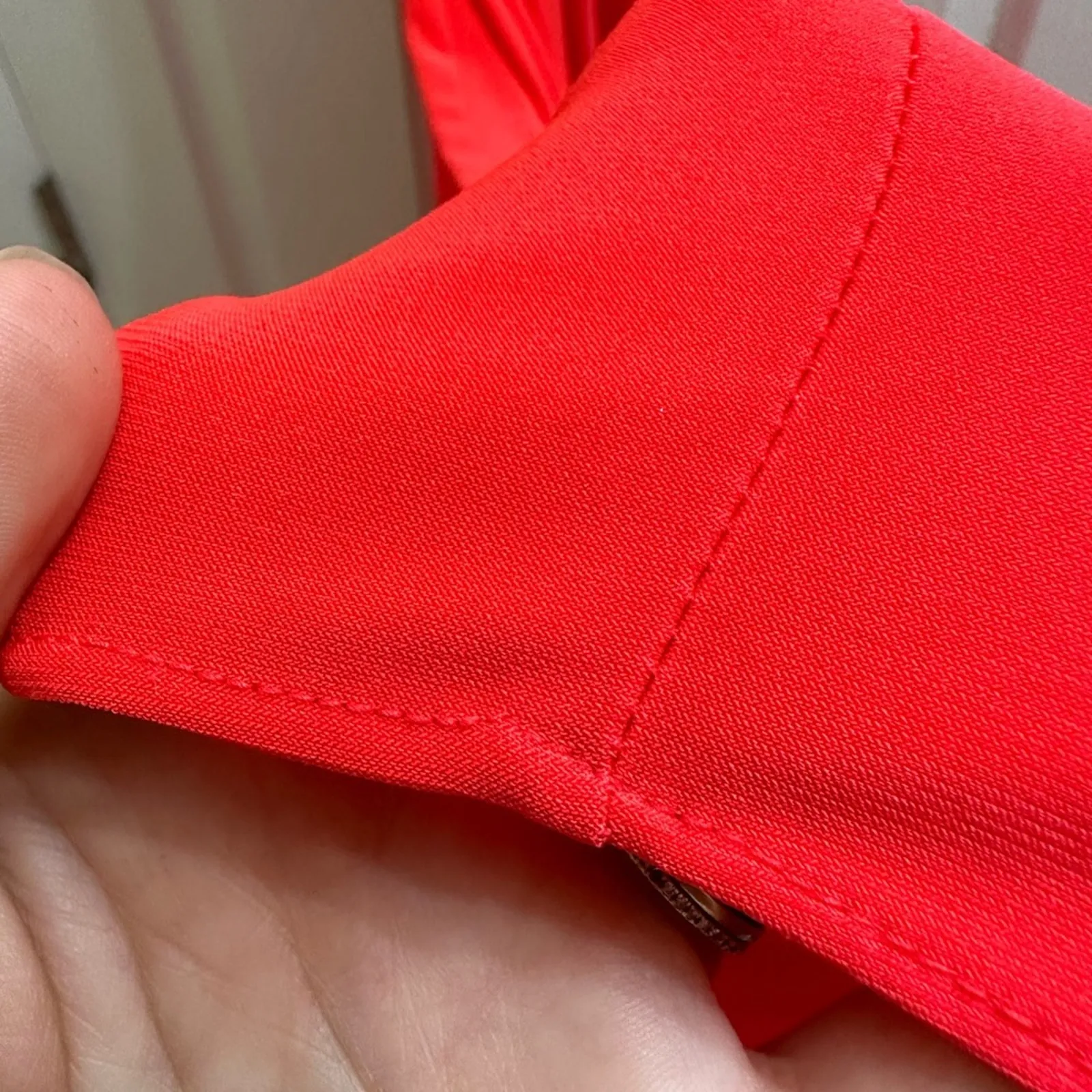 Night Way Bright Coral Gathered Stretch Cowl Neck Formal Maxi Dress 8 Draped Orange - Image 12