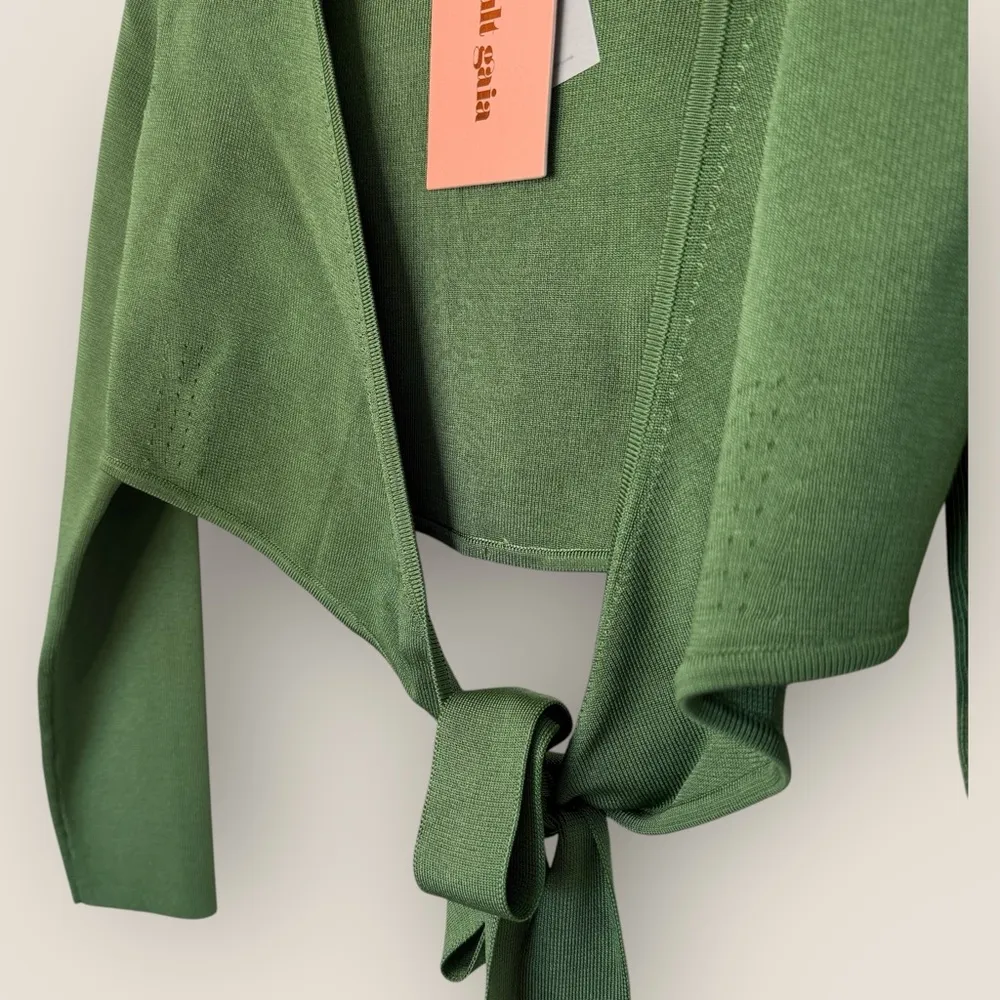 Cult Gaia | Tory Knit Top | Size S | Basil - Image 9