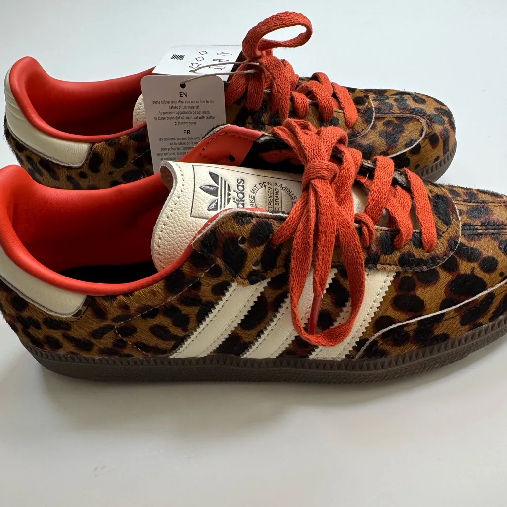 Adidas Samba OG Leopard Cheetah size 8 NEW - Image 15