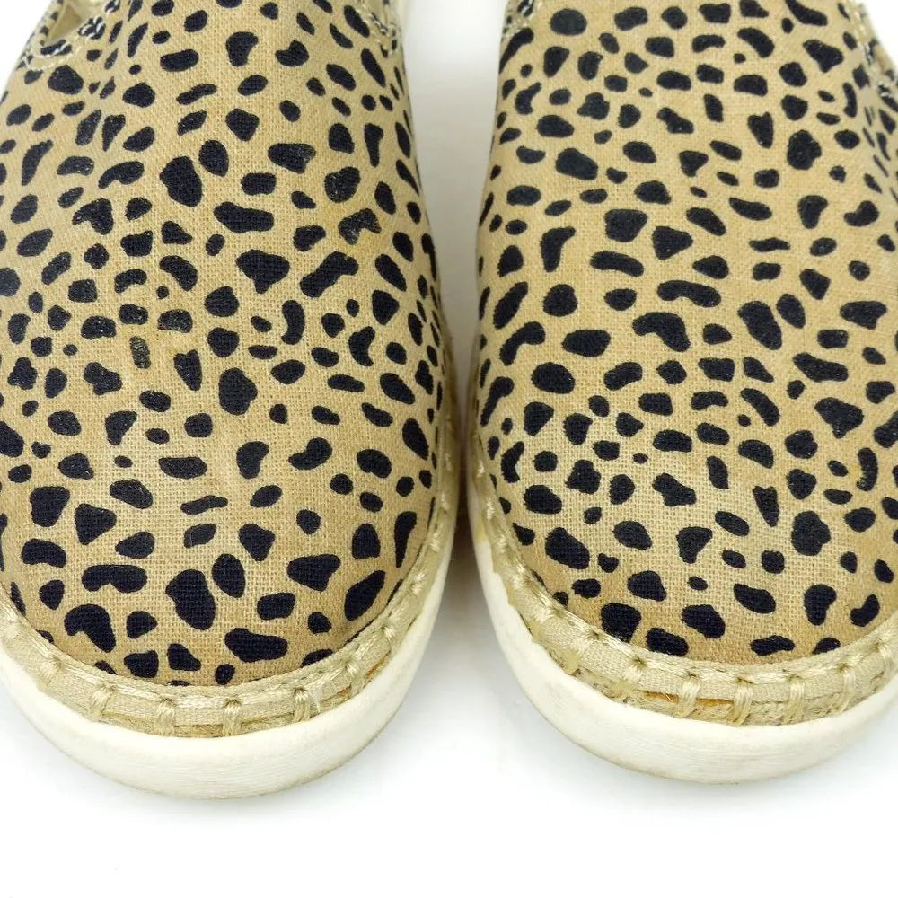 Skechers Bobs City Shuffles Leopard Animal Print Mule Slides Shoes Womens 7 Tan - Image 5