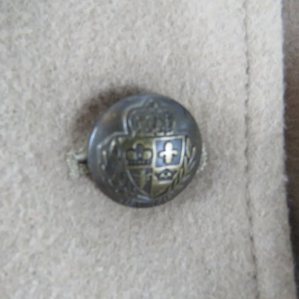 Express Tan Wool Double-Breasted Peacoat Extra Small Winter - Image 9