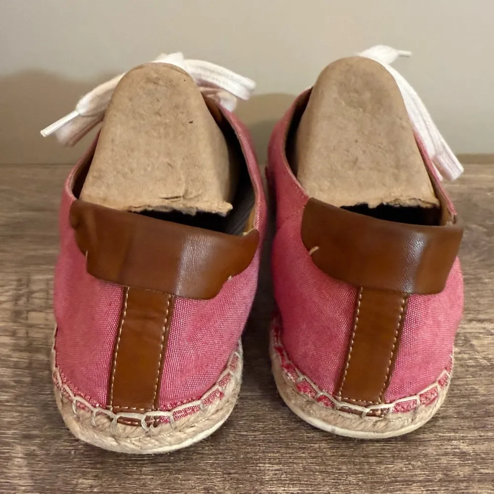 Bass Sandy Espadrille Canvas Shoes Women’s Size 10 Lace Up Casual Boating Coast - Image 6