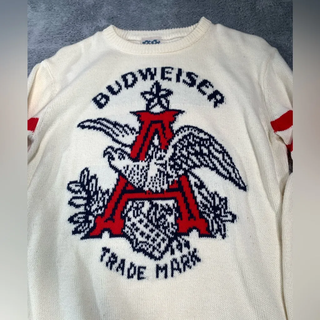 Junk food urban outfitters Budweiser Cream Crewneck Sweater - Image 2