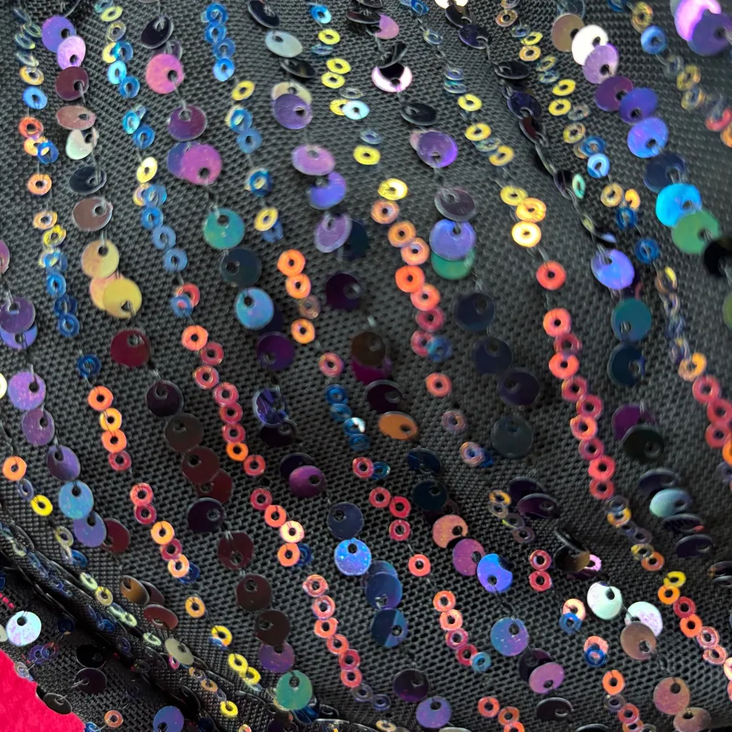 Iris Black & Purple Sequin Halter Neck Mini Dress - Image 11