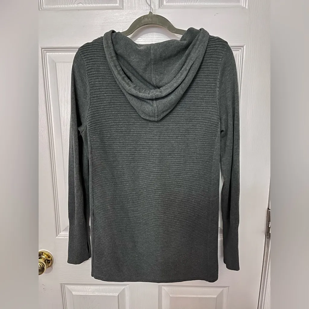 Artisan NY  Teal Knit Hooded Sweater - Image 3