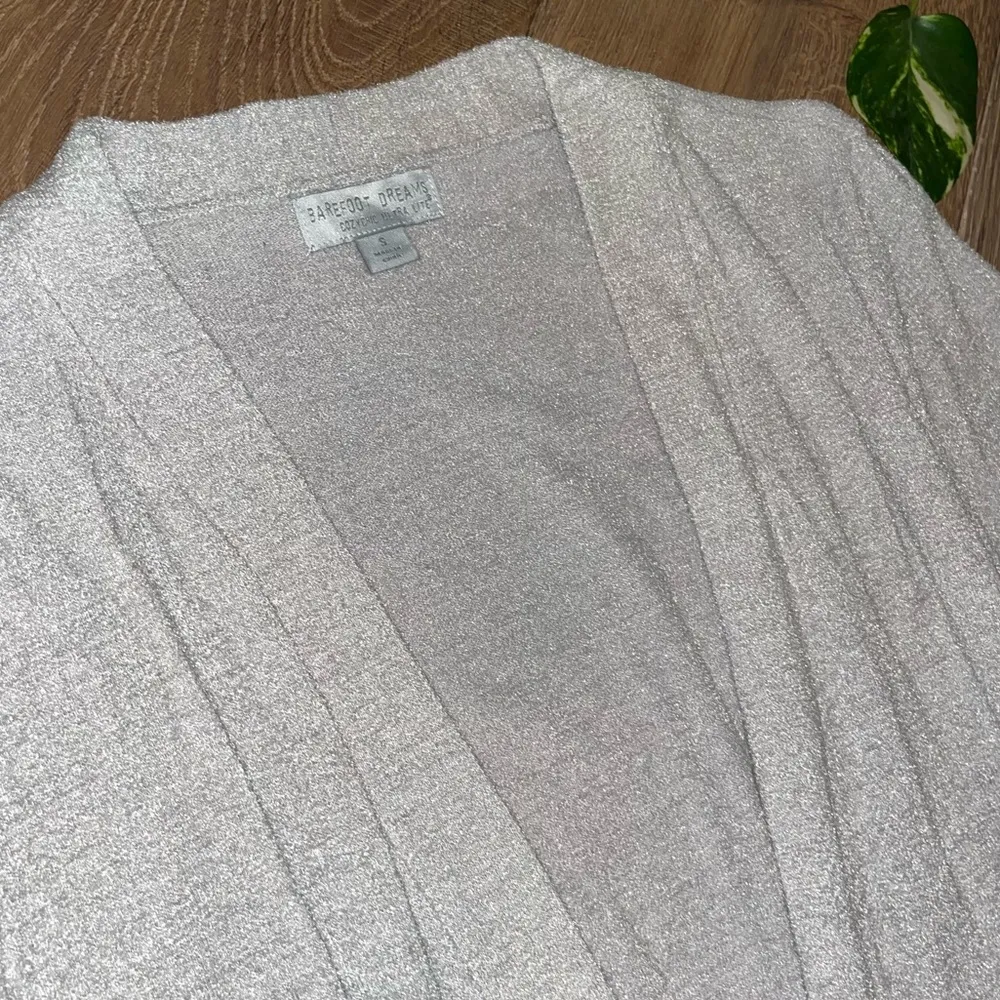 Barefoot Dreams CozyChic Ultra Lite Long Cardi warm gray small - Image 8