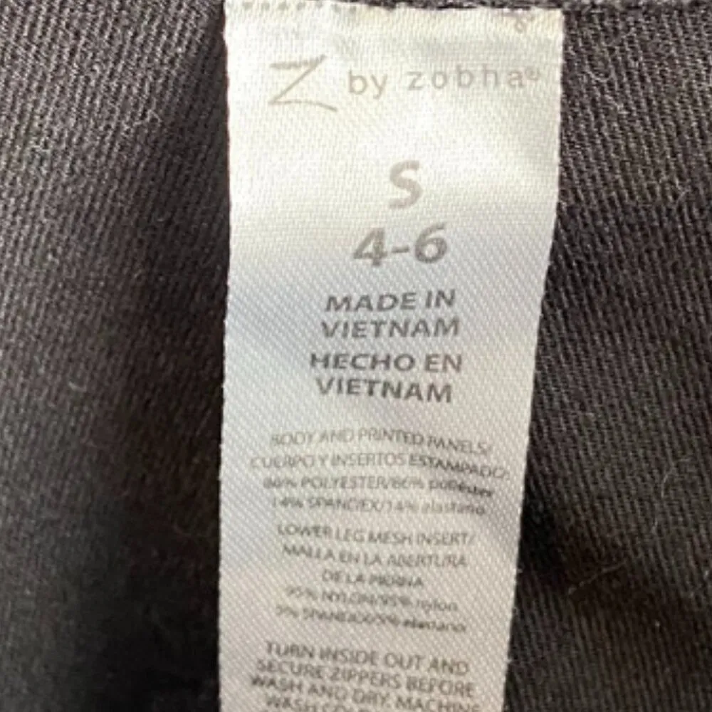 Z by Zobha Black Zippered Bottom Leggings With Pockets - Image 5