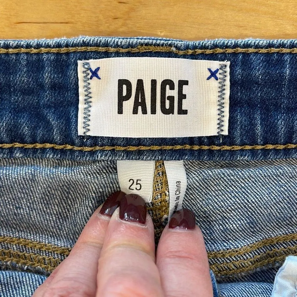 Paige Jimmy Jimmy‎ Shorts Denim Cuffed Size 25 - Image 2