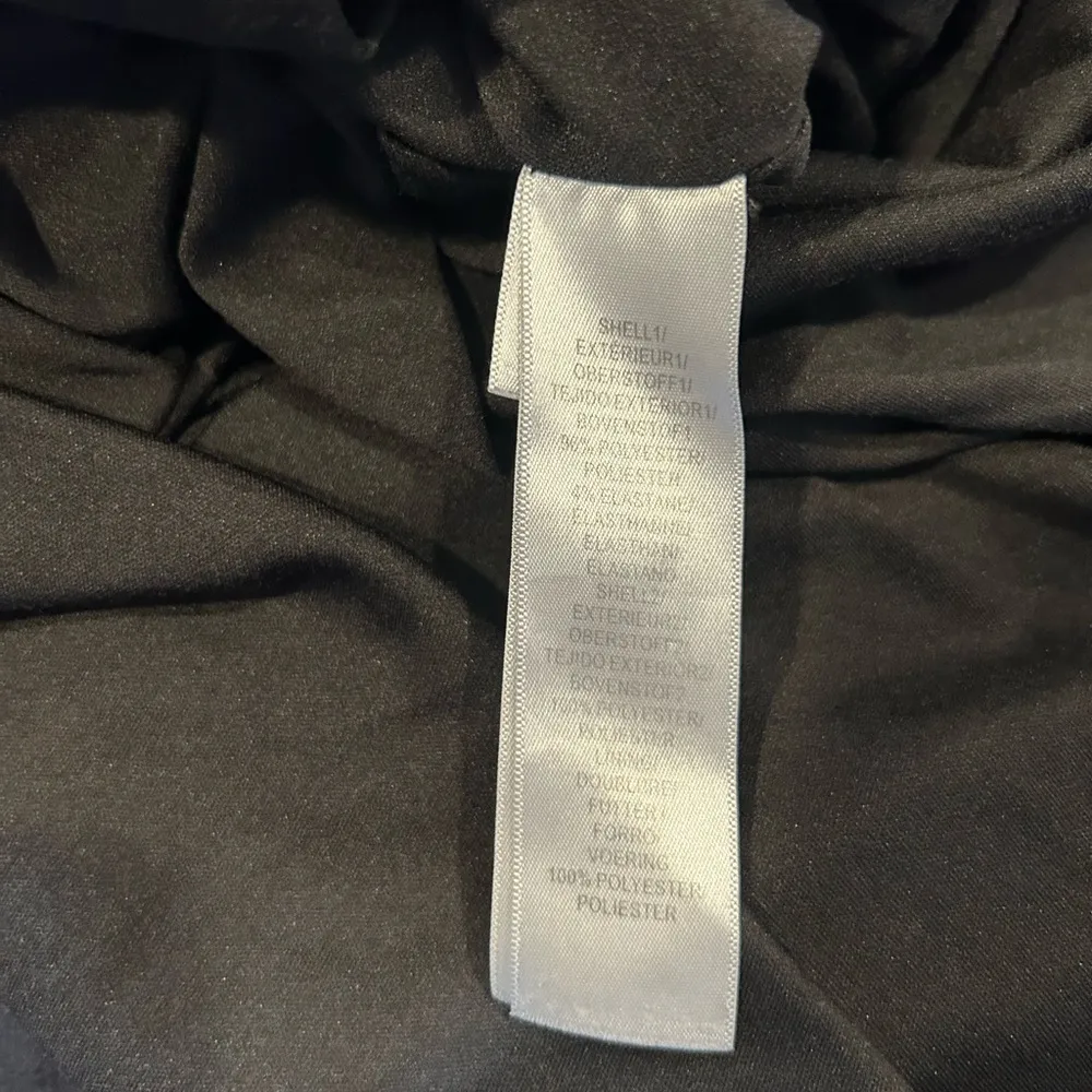 Aidan Mattox Metallic Drape Formal Maxi Dress Black Size 4 Plunge Neckline Event - Image 5