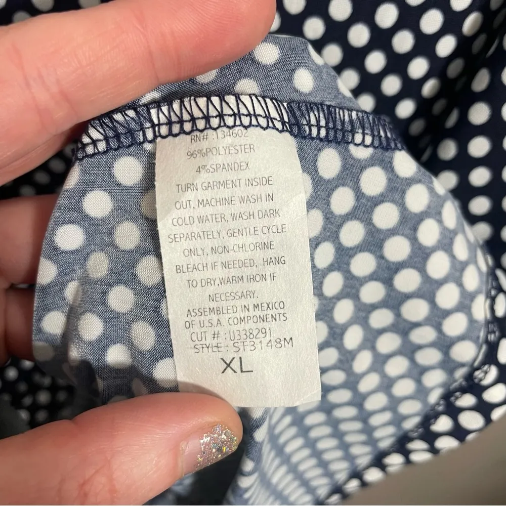 Robins nest maternity tank top polka dot print NWT Blue Size undefined - Image 6