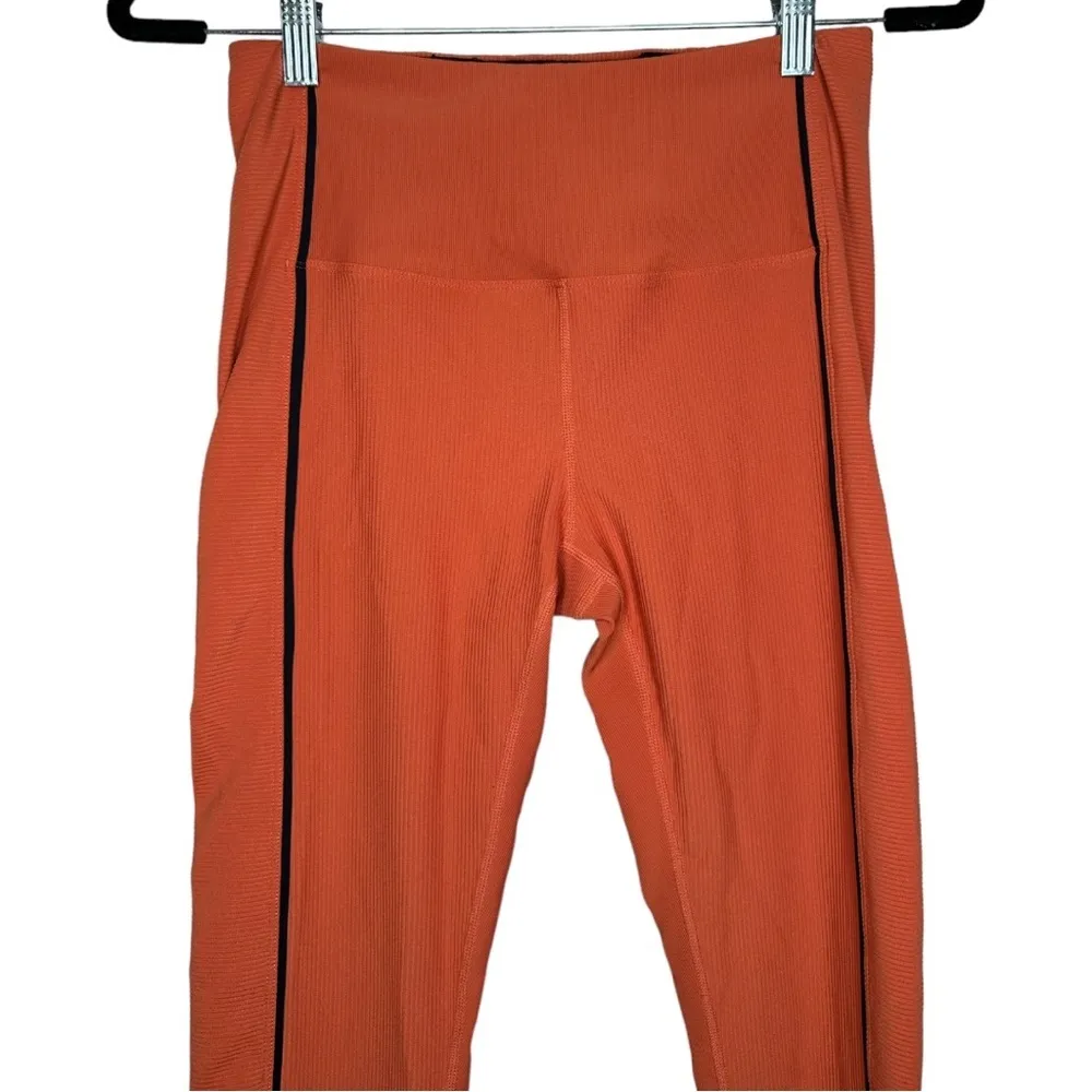 Zyia Leggings Ribbed Burnt Orange size 8-10 - Image 5