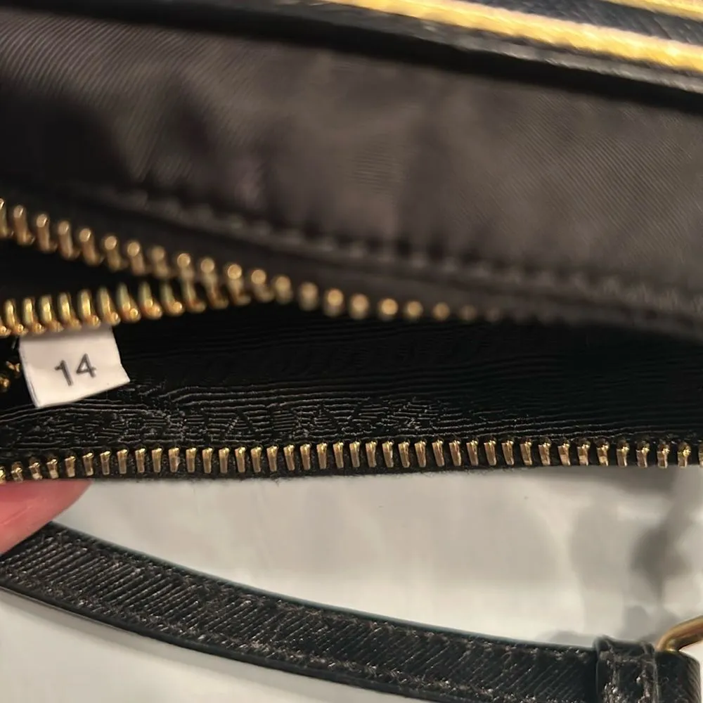 Authentic Black Prada Nylon/Leather Crossbody Bag - Image 16