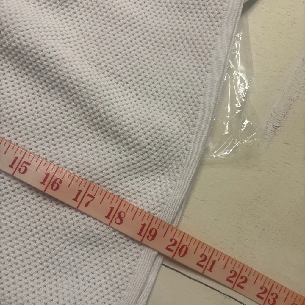 Sweaty Betty White Knitted Sheer Hoodie Mesh Sweater Size Small Cropped Athletic - Image 4