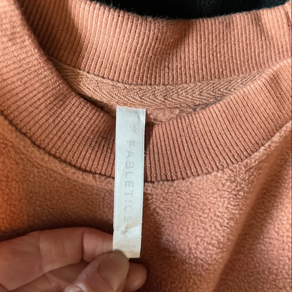Fabletics crewneck sweatshirt Size S pumpkin spice color - Image 2