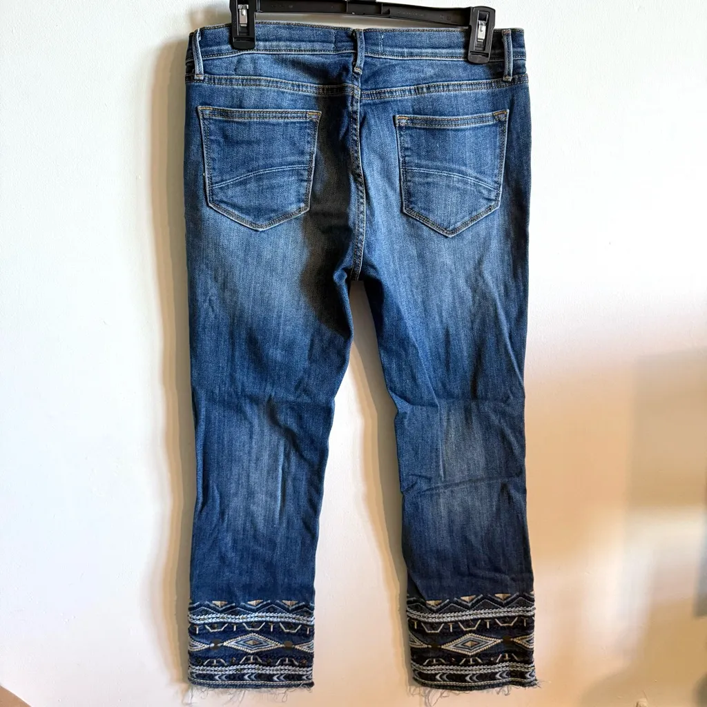 Driftwood Colette Embroidered Straight Leg Jeans - Image 3