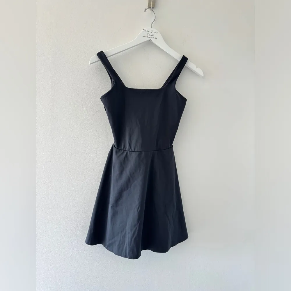 SPANX Black Get Moving Square Neck Mini Dress XS - Image 4