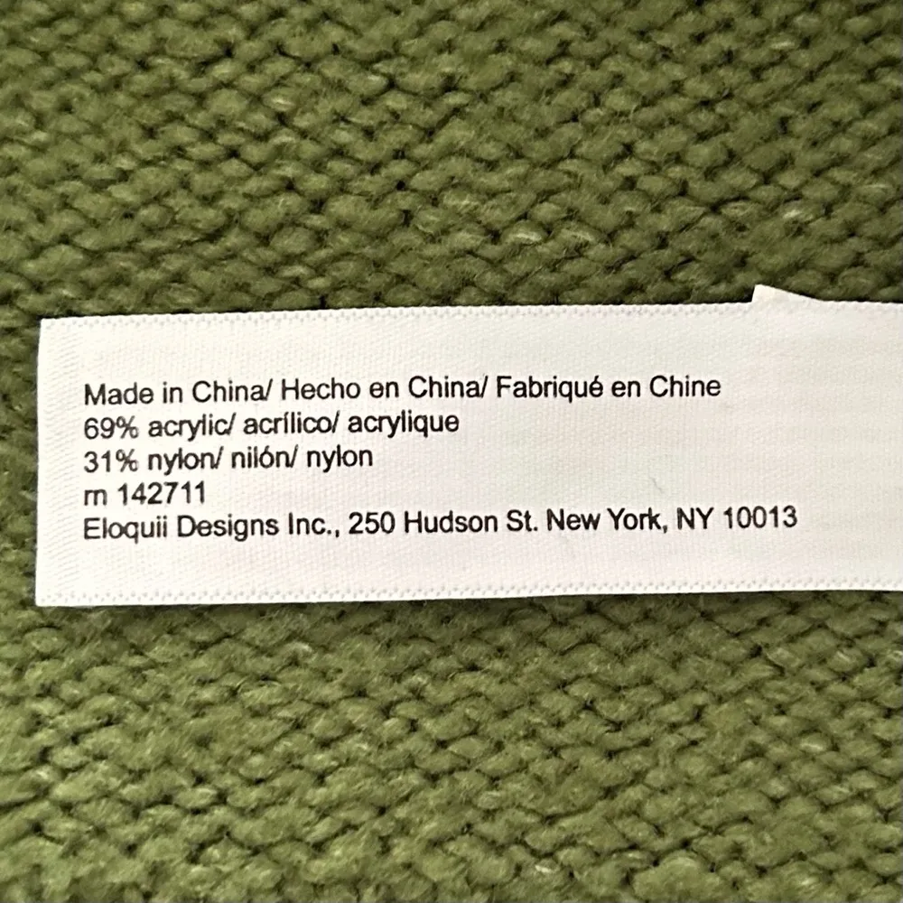 Eloquii Green Popcorn Front & Sleeves Puffed Shoulder Balloon Sleeves Size 18/20 - Image 6