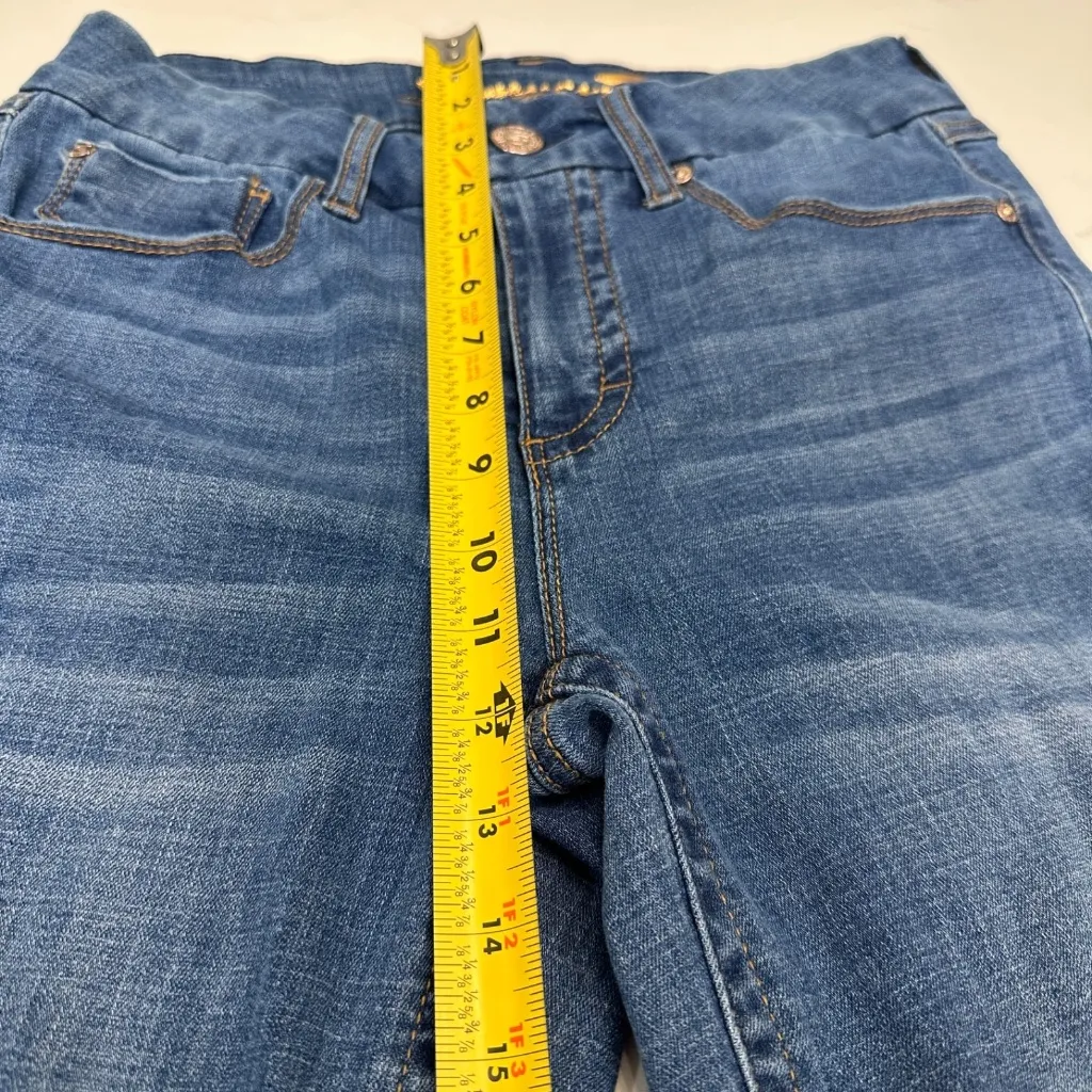 7 For All Mankind Jeans Womens 6 Blue Tummyless High Rise Skinny M Wash Stretch - Image 11