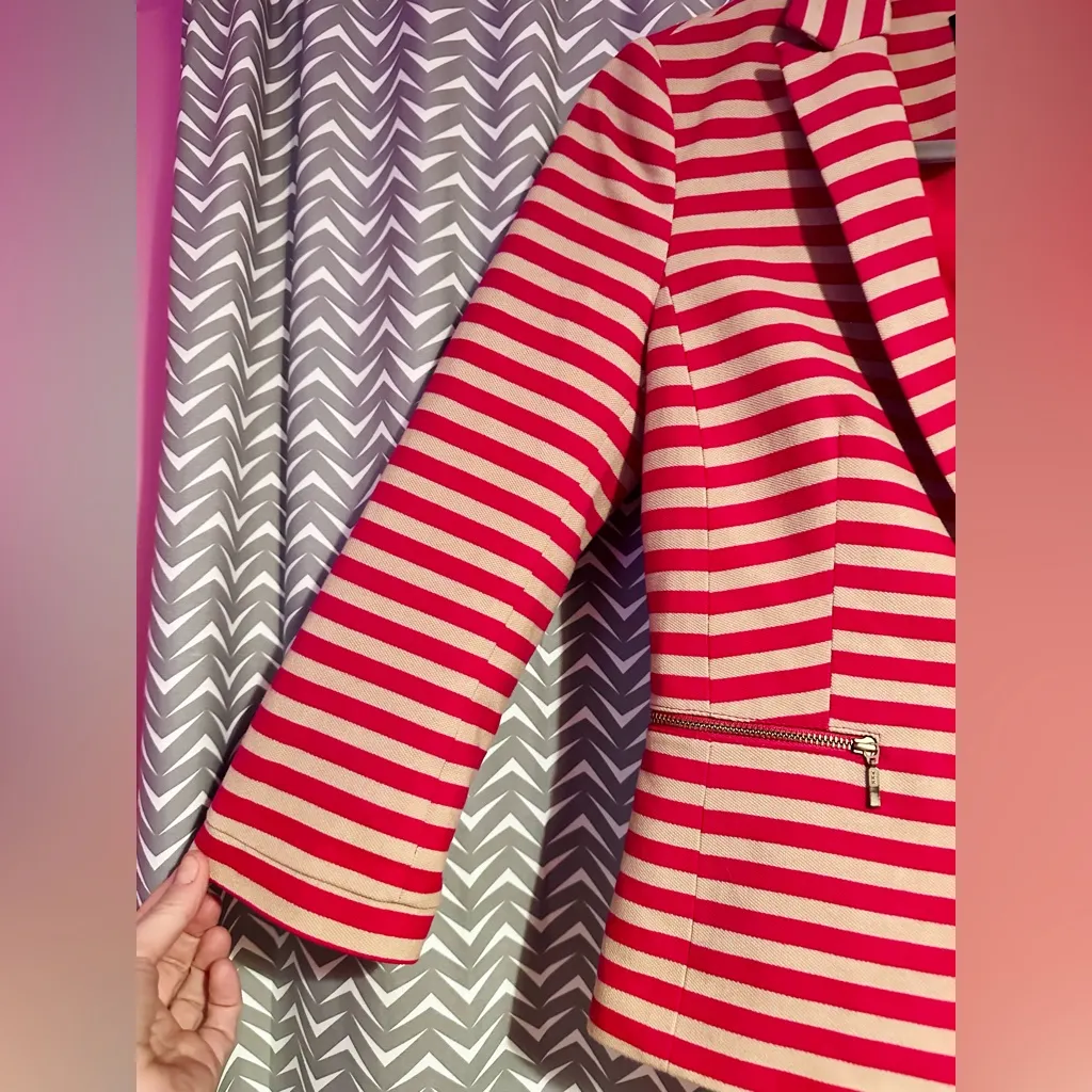 ZARA TRF | Striped Blazer Jacket, Size S - Image 6