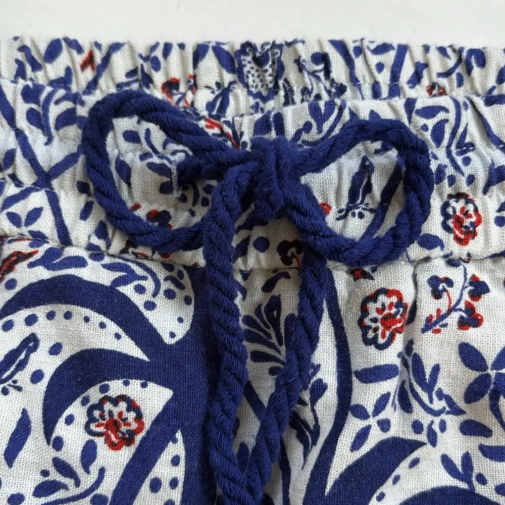 Like New Joie Linen Blend Wide Leg Pants Tropical Floral Size Small - Image 5