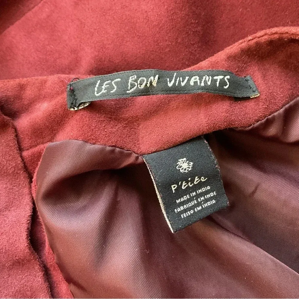 Maison Scotch La Femme Selon Marie Goat Suede Beaded Shirt Size‎ P’tite - Image 9