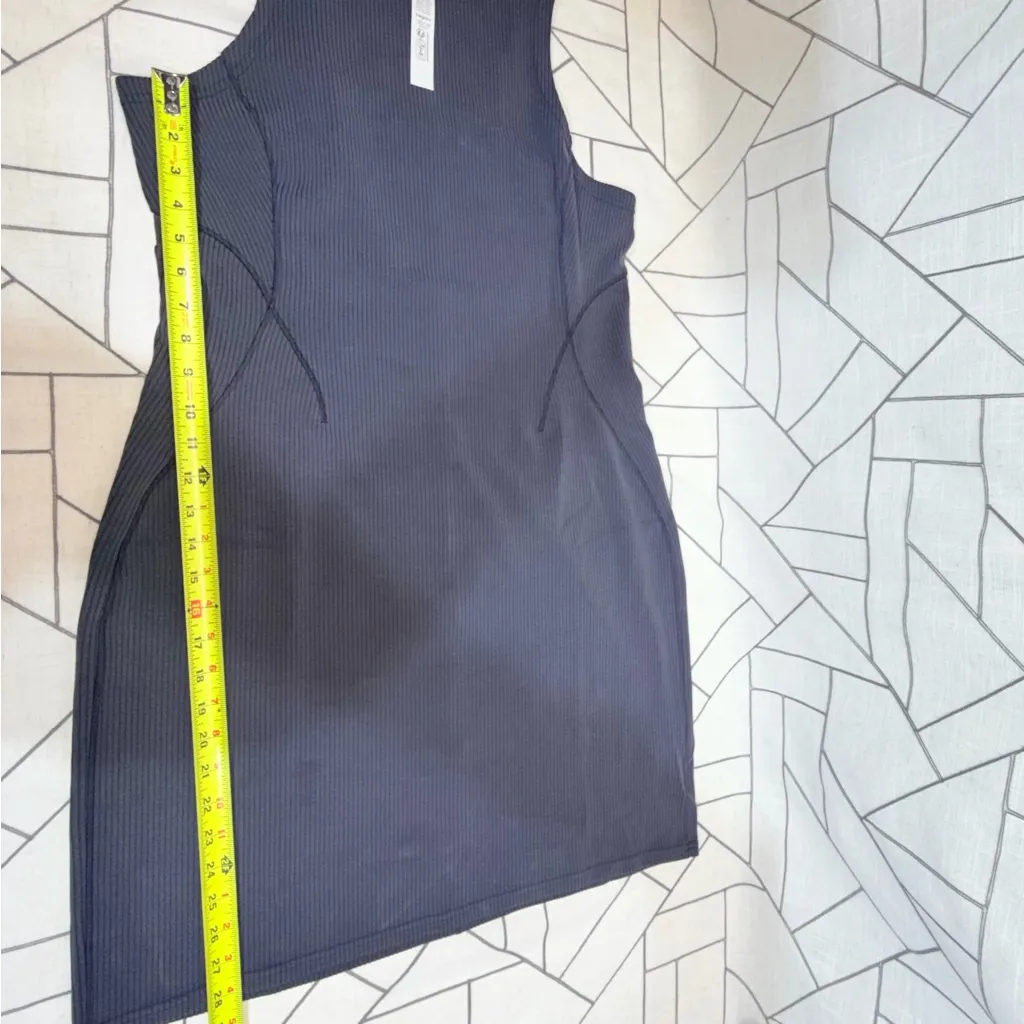 Lululemon Dress Women 12 Black Bodycon Ribbed Softstreme Slim Fit Tank Mini NWT - Image 10
