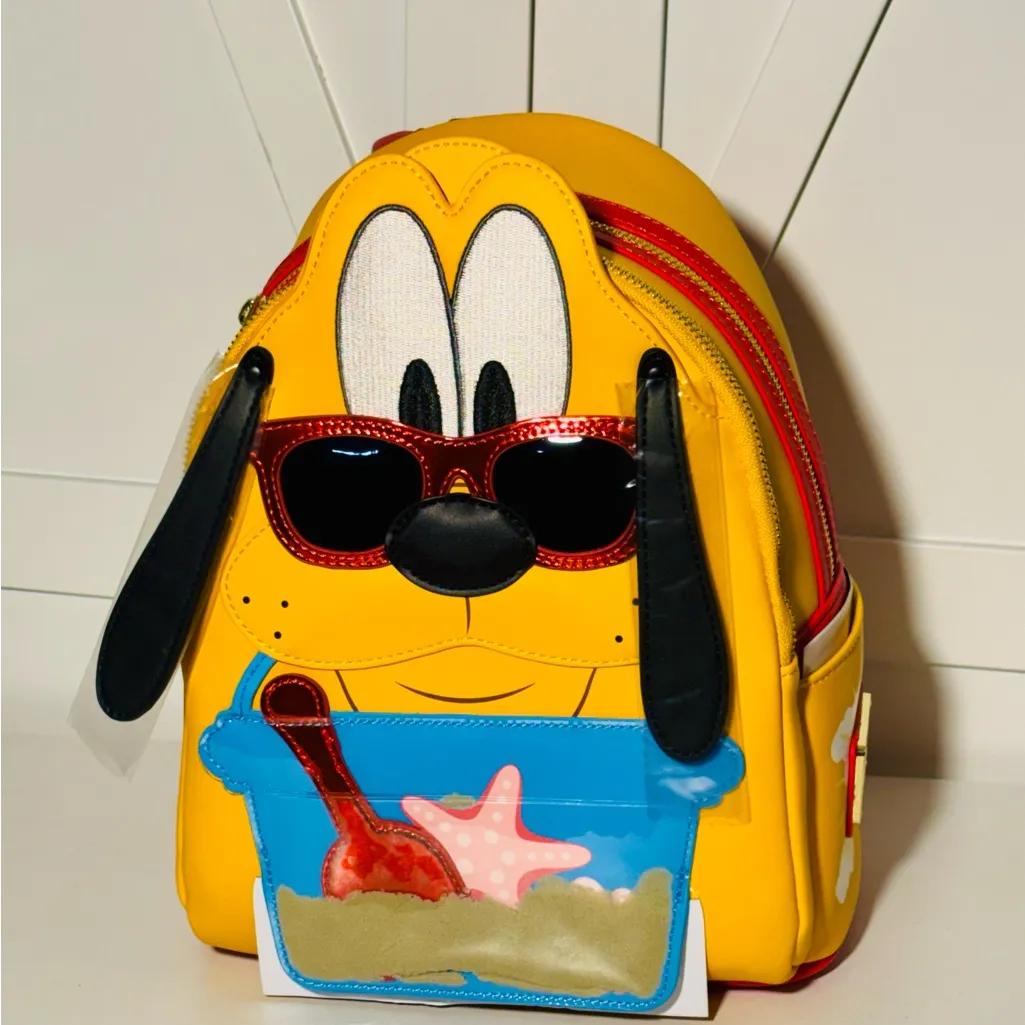 Loungefly Pluto Exclusive Summer Beach Cosplay Mini Backpack bag purse - Image 2